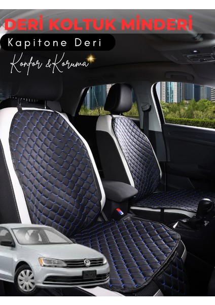 Volkswagen Jetta Uyumlu Tam Set Deri Koltuk Minderi | Terletmez | Universal | Oto Aksesuar | A2