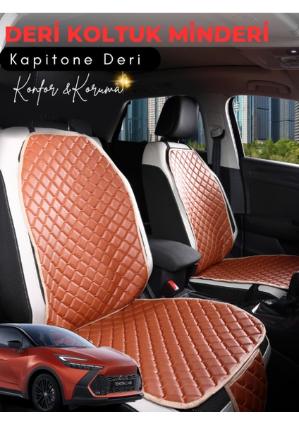 Toyota Ch-R Uyumlu Tam Set Deri Koltuk Minderi | Terletmez | Universal | Tam Koruma | B6
