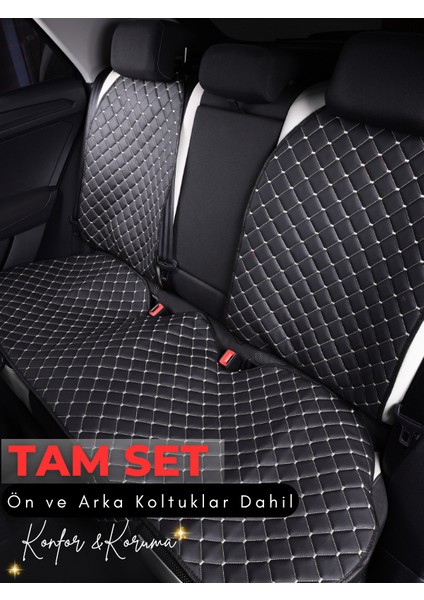 Volkswagen Passat B8 Uyumlu Tam Set Deri Koltuk Minderi | Terletmez | Universal | Su Geçirmez | A3 fiyatları
