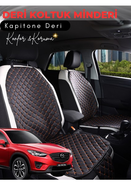 Mazda Cx5 Uyumlu Tam Set Deri Koltuk Minderi | Tam Koruma | Hızlı Montaj | Su geçirmez | a5