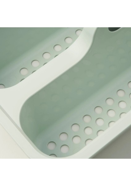 Pepprıg Kova Saplı Açık Yeşil Temizlik ve Eşya Kutusu 14,5 L Dalgalı Taban