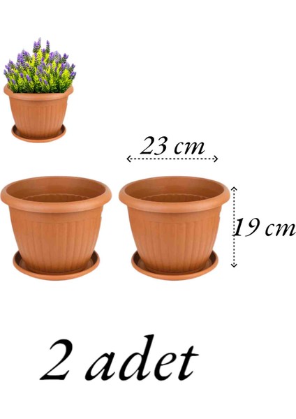 Saksı Kahverengi Saksı 4.5 litre