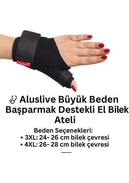 Lüx Büyük Beden Başparmak Tespit Ateli Sağ Sol Kullanılabilir 4xl (ALUS827)