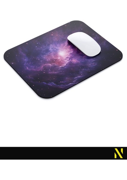 Uzay ve Galaksi Temalı Renkli Ergonomik Mouse Pad - 23 cm x 19 cm - Kaydırmaz Taban Ev ve Ofis Kullanımı Için Ideal Fare Altlığı Mousepad modelleri