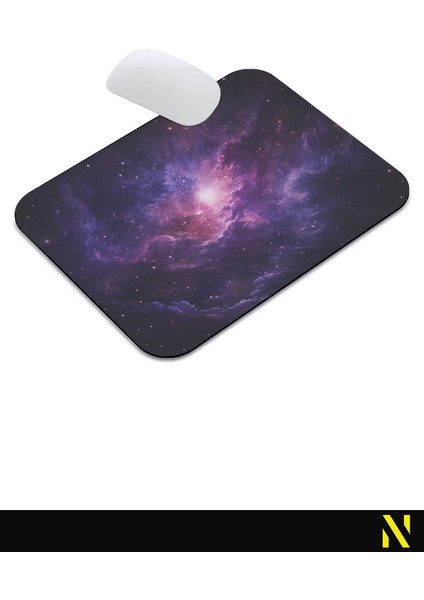 Uzay ve Galaksi Temalı Renkli Ergonomik Mouse Pad - 23 cm x 19 cm - Kaydırmaz Taban Ev ve Ofis Kullanımı Için Ideal Fare Altlığı Mousepad indirimleri