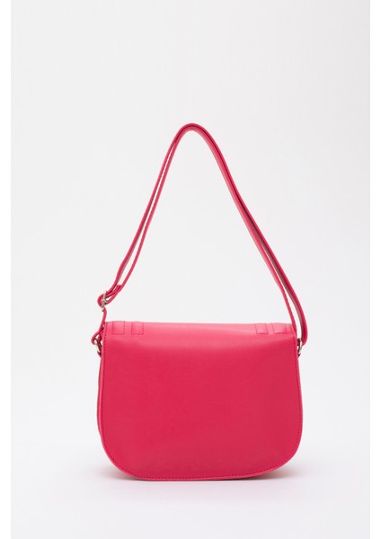 Fuşya SHK93 Suni Deri 2 Bölmeli Ayarlanabilir Askılı Kol ve Omuz Çantası fırsatları