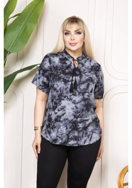 Bebe Yaka Püskül Detaylı Bluz- Desenli fiyatları