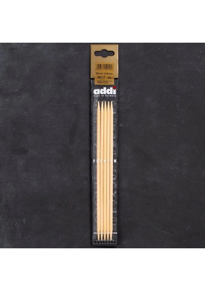 Bambus 4,5mm 20CM Bambu Çorap Şişi - 501-7