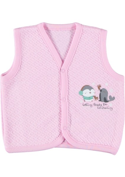 Tavşan Nakışlı Kapitone Yelek