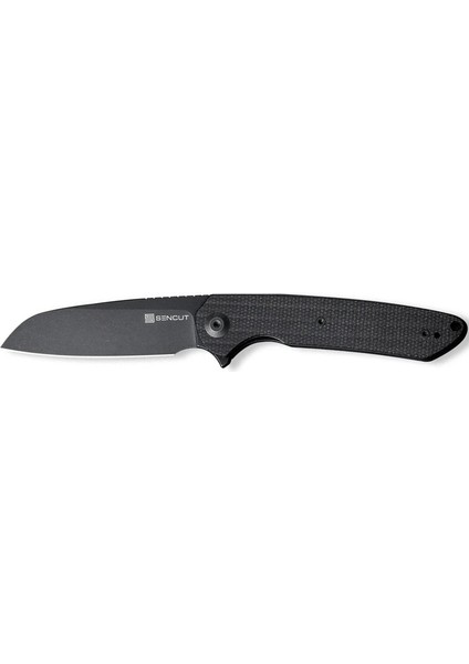 Kyril Flipper Knife Micarta Handle All Black Çakı