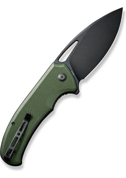 Phantara Flipper & Thumb Hole Knife G10 Od Green Black Blade Handle Çakı modelleri