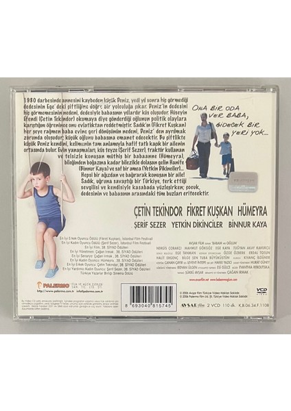 Babam ve Oğlum VCD (Orjnal Dönem Baskı Vcd) fiyatları