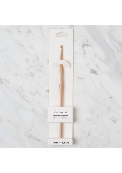 Whitewood 3 mm 15.5 cm Ahşap Yün Tığ