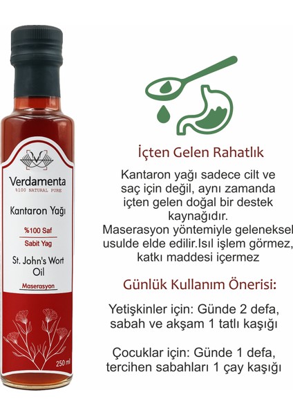 Sarı Kantaron Yağı Kantoron Yağı Içilebilir 250 Ml. Kantaron Yağı 250 cc indirimleri