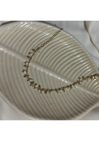 Gold Boncuklu Halhal