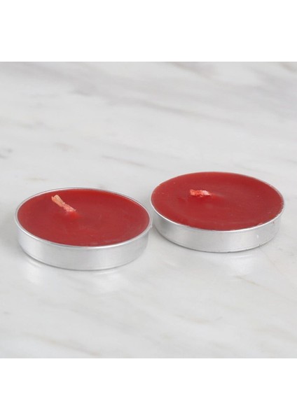 2'li Tealight Mum Kırmızı