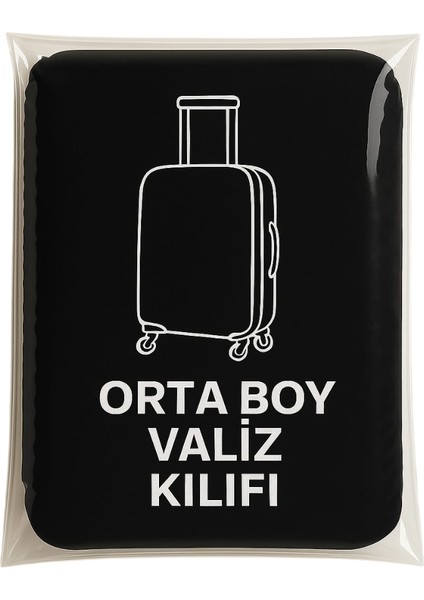Valiz Kılıfı Bavul Yıkanabilir Siyah