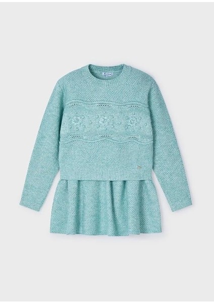 Kız Çocuk Triko Kazak Etek Takım 04935 modelleri