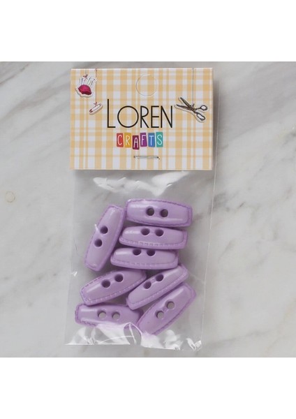 Crafts Lila 8 Li Çoban Düğmesi - 89
