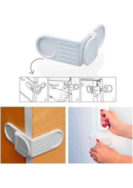 Bebek Çocuk Kapak Güvenlik Kilidi-Kendinden Yapışkanlı Çekmece Dolap Kapak Açma Önleyici Kilit fırsatları