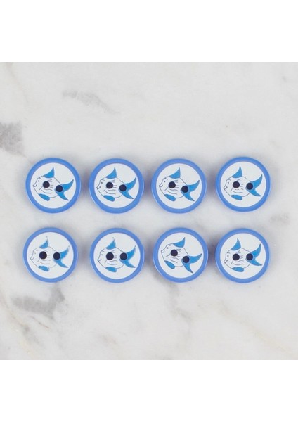 Crafts Koyu Mavi 8 Li Balık Düğme - 576 fiyatları