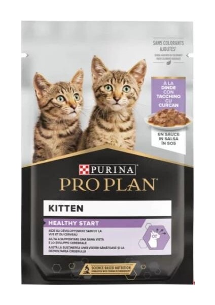 Pro Plan Pouch Sos Içinde Hindili Yavru Kedi Konservesi 85 gr