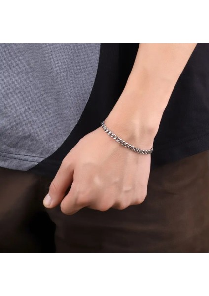 Çelik Zincir Bileklik