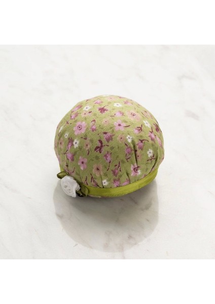 Kola Takılabilir Yeşil Çiçekli Iğnedanlık