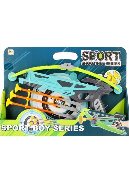 Oyuncak Ok Yay Seti Arbalet | Vantuzlu Dartlı Yay ve Hedef Tahtası | 3+ Yaş