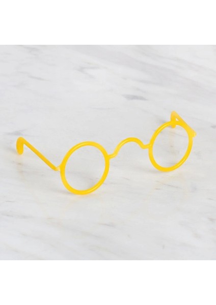 Plastik Amigurumi Gözlük Sarı