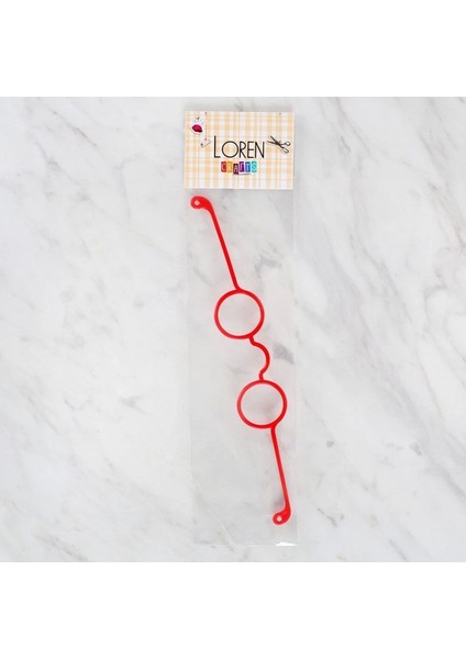 Plastik Amigurumi Gözlük Kırmızı fiyatları