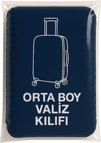 Valiz Kılıfı Bavul Yıkanabilir Lacivert
