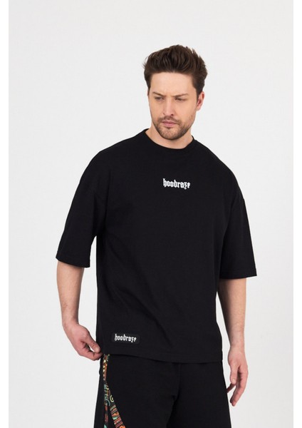 Erkek Arka Garnili T-Shirt Oversize modelleri