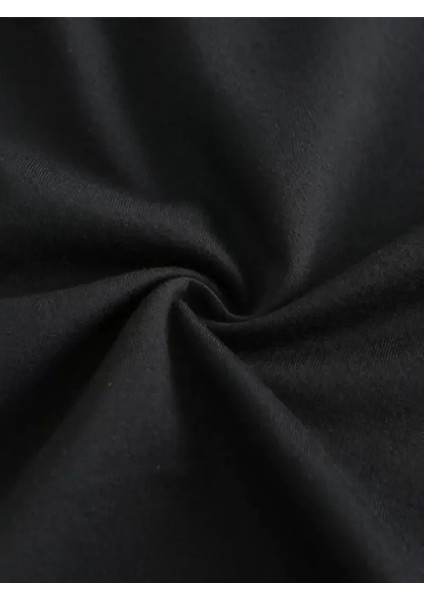 20/1 Penye Compack Baskılı Oversize Kısa Kol Bisiklet Yaka T-Shirt - Siyah modelleri