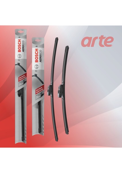 Ford Tourneo Courier Iı | Kas. 2023-2025 Uyumlu Ön Silecek Takımı | Bosch Aeroeco Serisi | 2'li Set |