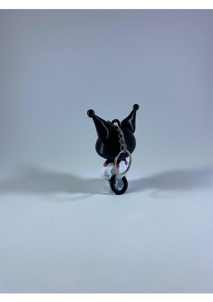 Kuromi Tarzı 3D Baskı Anahtarlık Figür – Sevimli Gotik Dekoratif Obje fırsatları