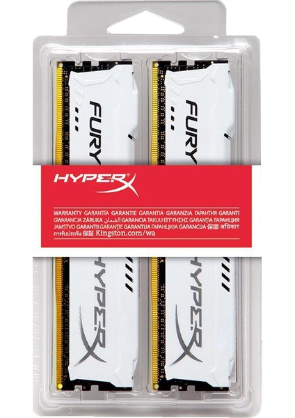 Hyperx Fury White 16 GB (2x8) 1600 Mhz Ddr3 CL10 HX318C10FWK2/16 Ram modelleri