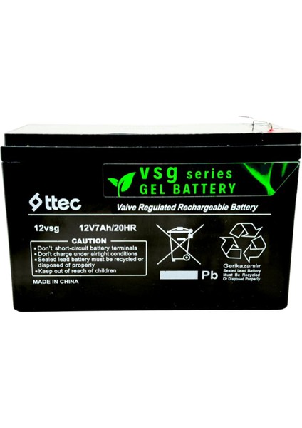 12V Akülü Araba Için 12V 7AH 12 Volt 7 Amper Çocuk Oyuncak Araba Araç Aküsü Pili Bataryası Jel