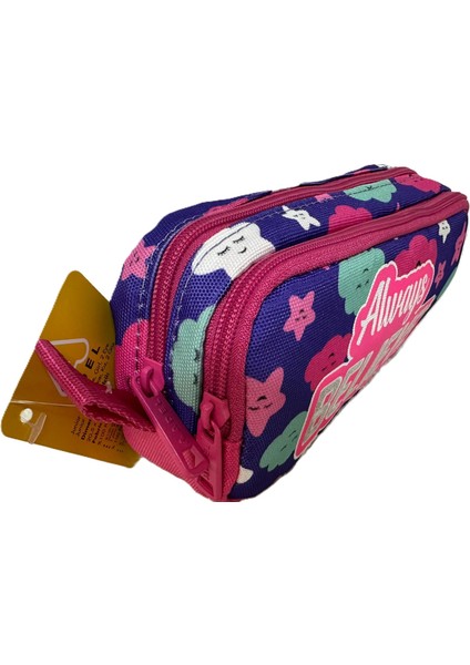 Junior Back Kalem Çantası Çift Gözlü Kalemlik 21X10X6 modelleri