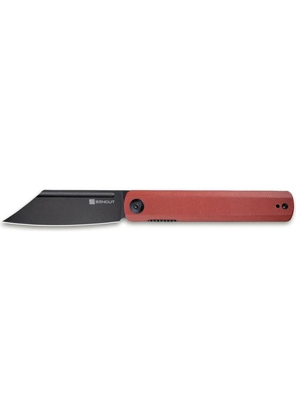 Bronte Front Flipper Knife Black Blade G10 Burgundy Handle Çakı