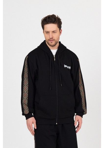 Erkek Etnik Garnili Kapüşonlu Sweatshirt modelleri