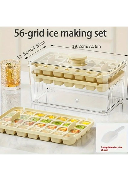 Basmalı Hazneli Buzluk, Kokteyller, Içecekler Için Hızlı Dondurma Buz Yapma Kabı modelleri