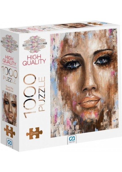 Tuval Yüz Puzzle 1000 Parça