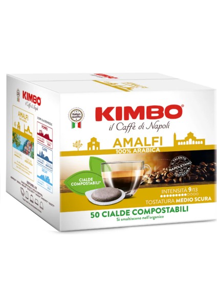 Cialde Amalfi Arabica Yassı Pod Uyumlu Kapsül Kahve (50’li Kutuda)