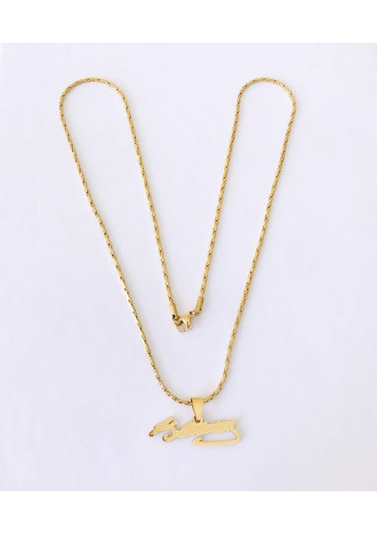 K.atatürk Imzalı Çelik Kolye