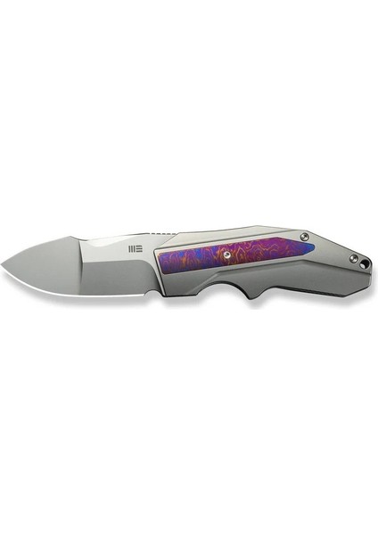 Coral Slt Flipper Knife Titanium & Timascus Handle Çakı