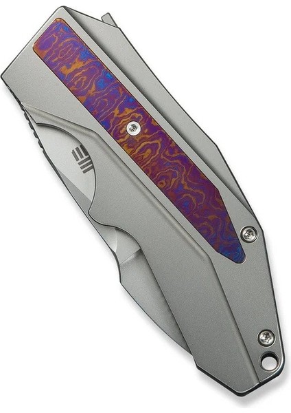 Coral Slt Flipper Knife Titanium & Timascus Handle Çakı indirimleri