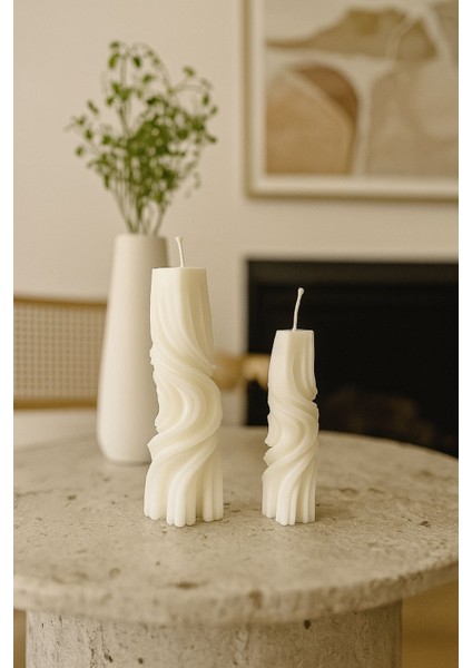 2' Li Dalga Desenli Mum Dekoratif Pinterest Model Kokulu