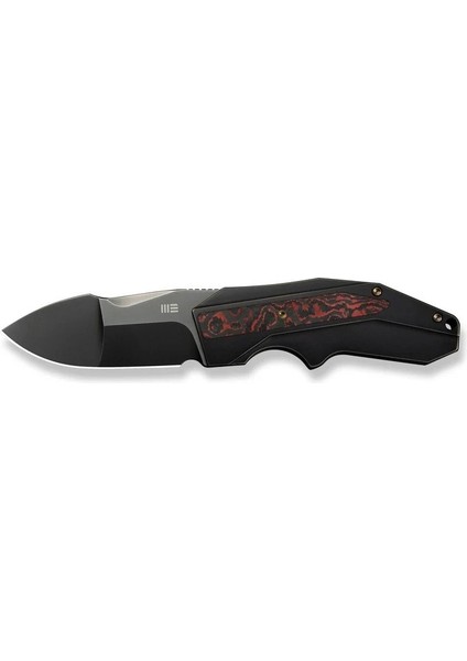 Coral Slt Flipper Knife Titanium & Fatcarbon Fiber Black Lava Flow Handle Çakı