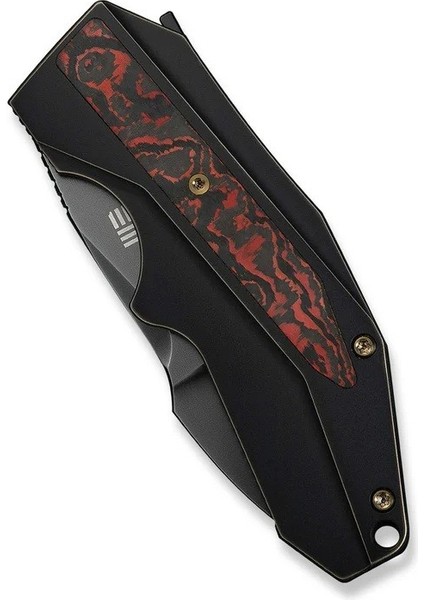 Coral Slt Flipper Knife Titanium & Fatcarbon Fiber Black Lava Flow Handle Çakı indirimleri